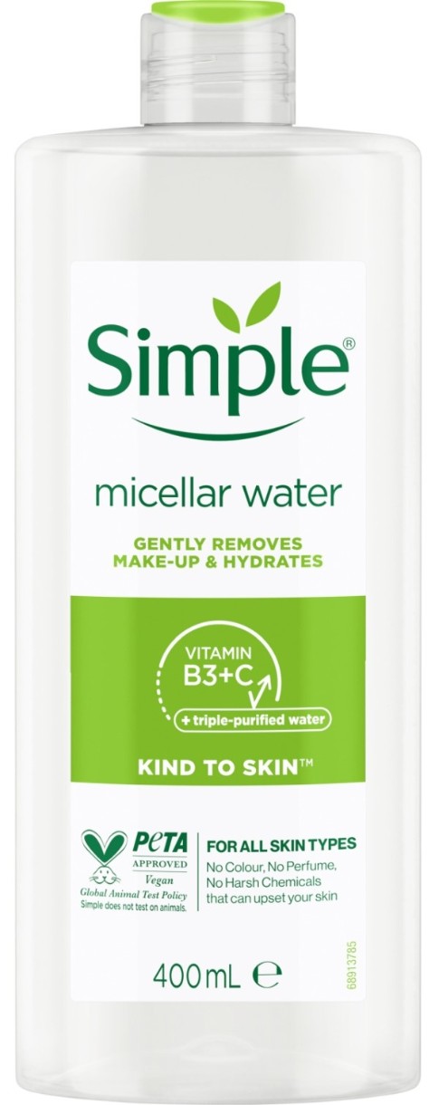 Средство для снятия макияжа Simple Kind to Skin Micellar Water 400ml