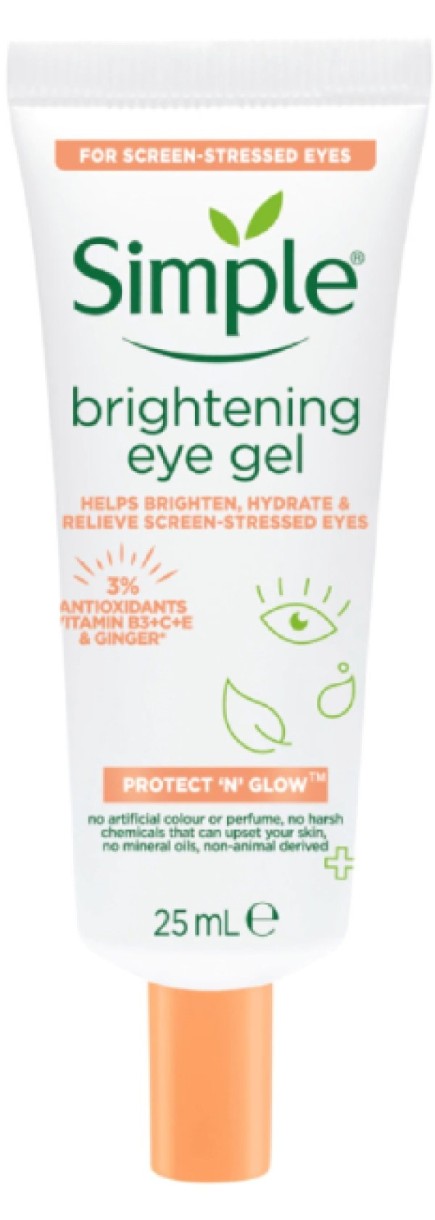 Гель для кожи вокруг глаз Simple Protect n Glow Brightening Eye Gel 25ml