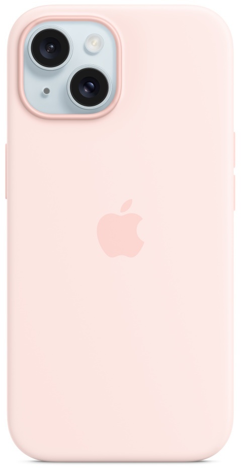 Husa de protecție Apple iPhone 15 Silicone Case with MagSafe Light Pink