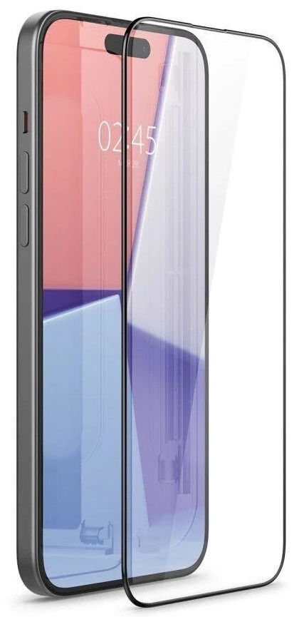 Sticlă de protecție pentru smartphone Spigen iPhone 15 EZ FIT Tempered Glass Black