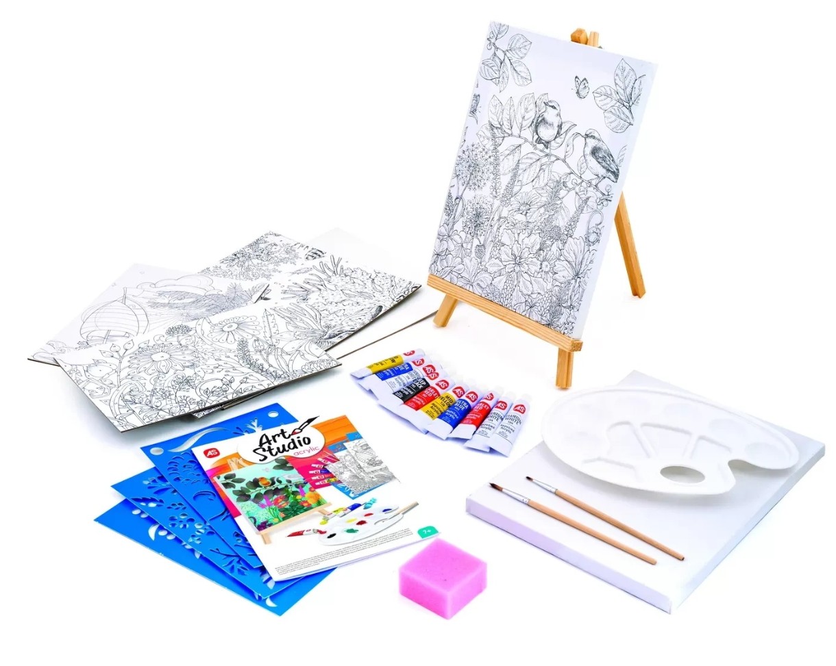 Carte de colorat pentru copii AS Art Studio Acrylic (1038-82021)