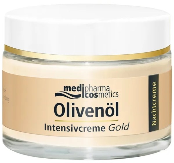 Cremă pentru față Medipharma Cosmetics Olivenöl Intensive Gold Night Cream 50ml