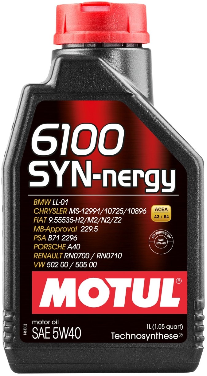 Моторное масло Motul 6100 Synergie 5W-40 1L