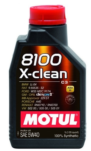 Моторное масло Motul 8100 X-Clean 5W-40 1L