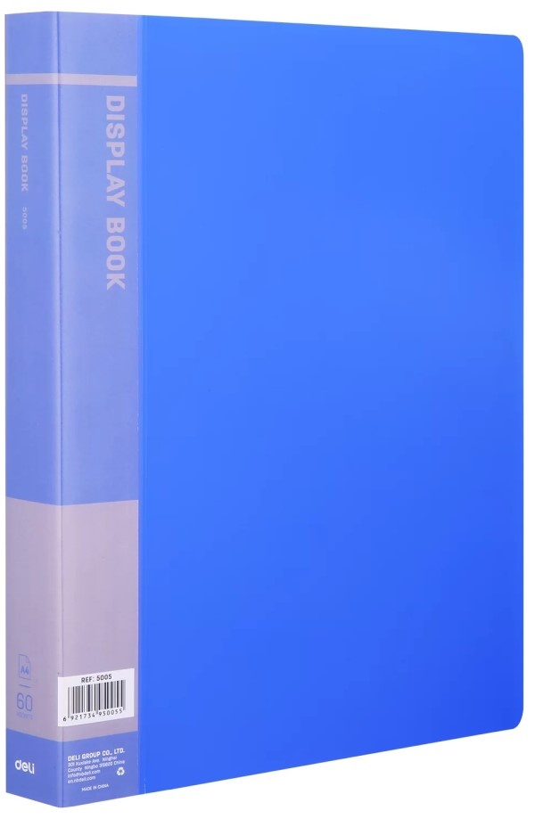 Файловая папка Deli А4 60p Blue
