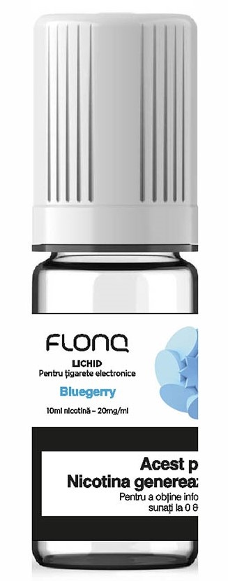 Lichid pentru tigări electronice Flonq E-Liquid Blueberry 10ml (E-LIQ_FLNe04)