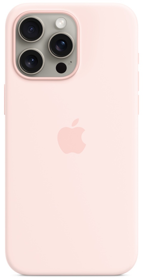 Husa de protecție Apple iPhone 15 Pro Silicone Case with MagSafe Light Pink