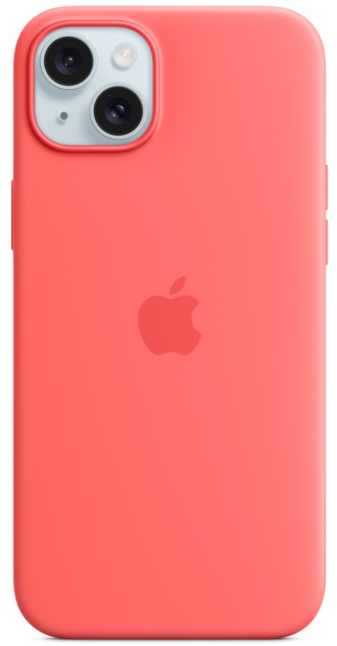 Husa de protecție Apple iPhone 15 Silicone Case with MagSafe Guava