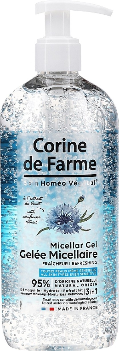 Очищающее средство для лица Corine de Farme Micellar Gel Refreshing 500ml