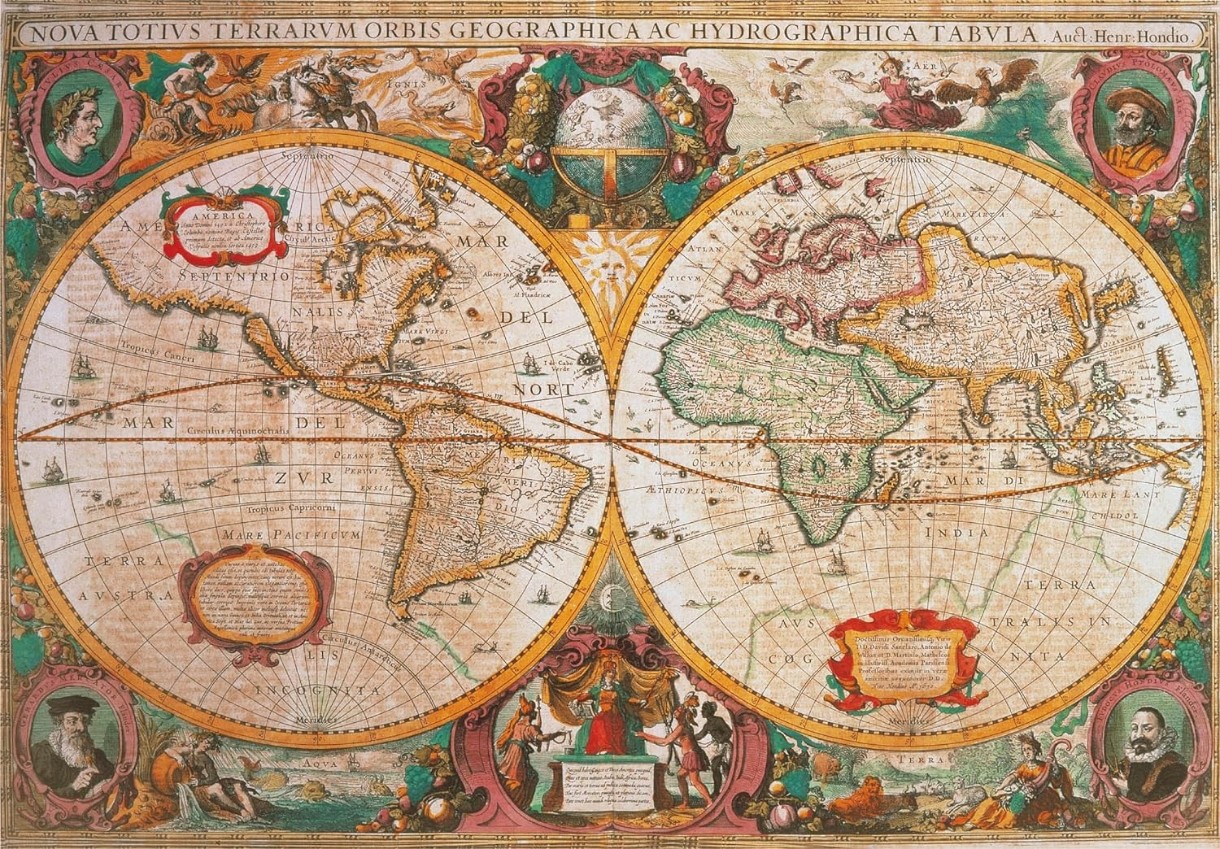 Puzzle Clementoni 1000 Old map (39706)