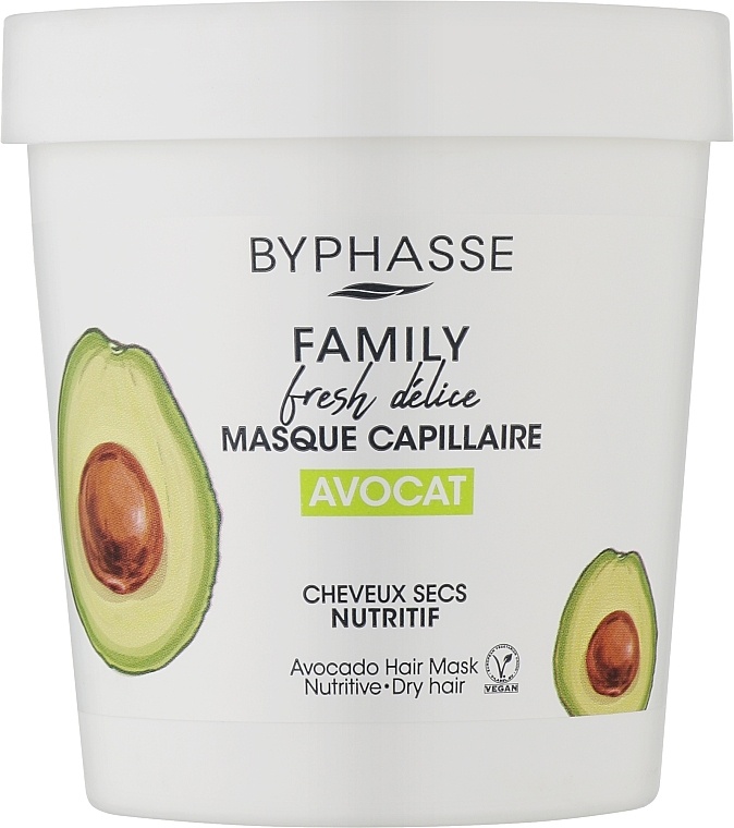 Маска для волос Byphasse Family Fresh Delice Avocado Mask 250ml
