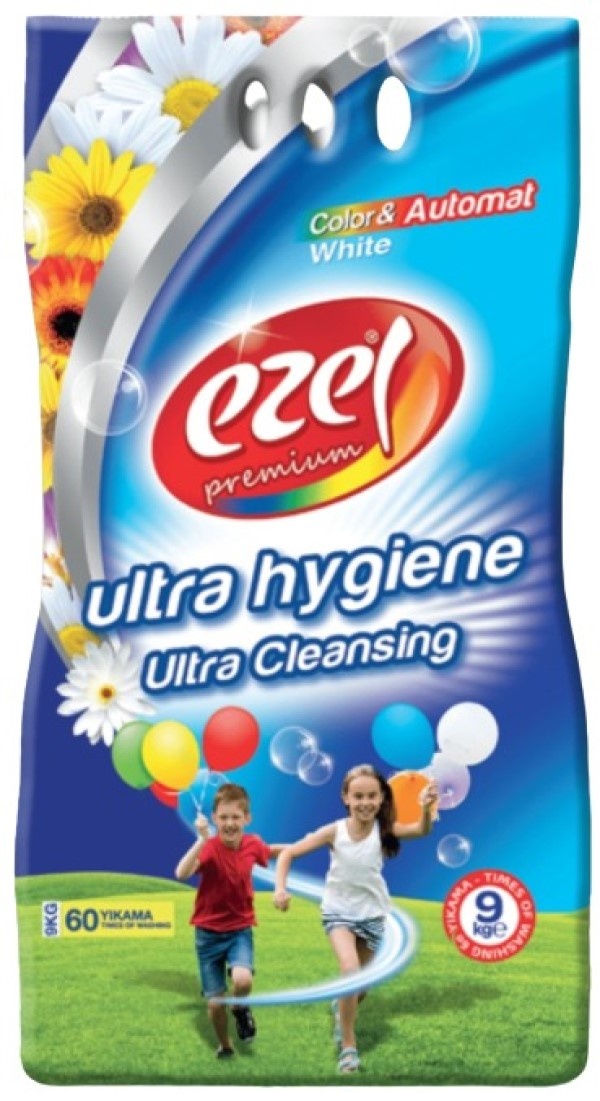 Detergent pudră Ezel Automat Ultra White 9kg