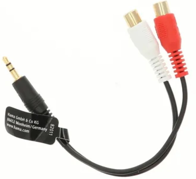 Cablu Hama 2 x RCA to 3.5 mm Jack (205185)