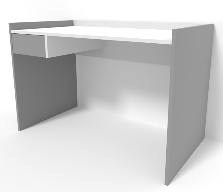 Письменный стол Smartex M3 100cm Белый/Графит