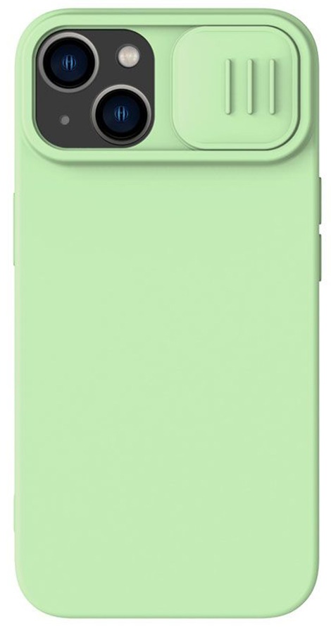 Чехол Nillkin Apple iPhone 15 CamShield Silky Silicone Case Mint Green