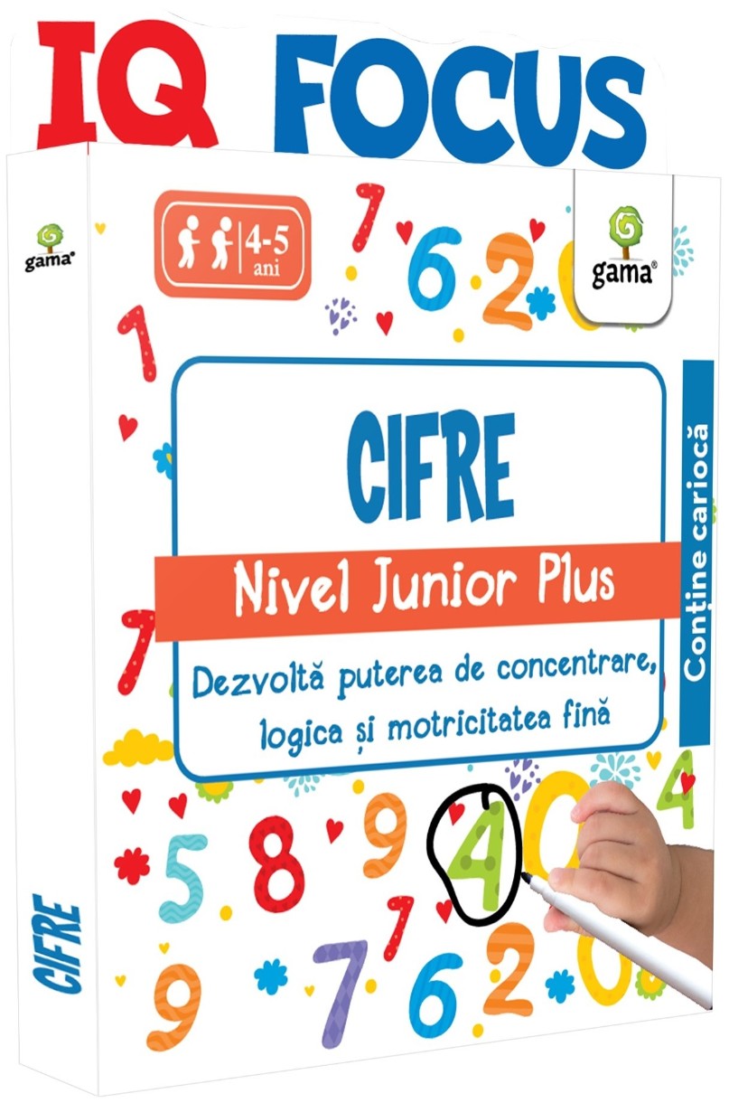 Cartea IQ Focus. Cifre. Junior Plus. 4-5 ani (9789731498034)