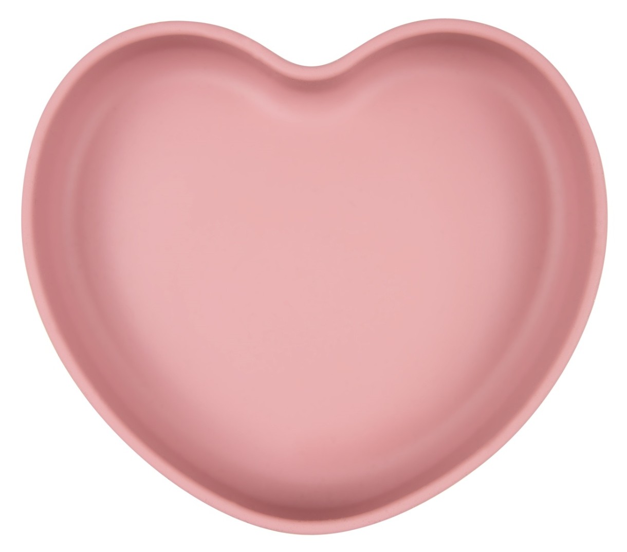 Силиконовая тарелка на присоске Canpol Babies Сердце Розовый (80/309)