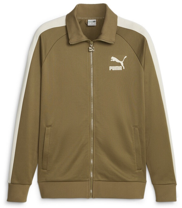Jachetă pentru bărbați Puma T7 Iconic Track Jacket (S) Pt Chocolate Chip/Alpine Snow L