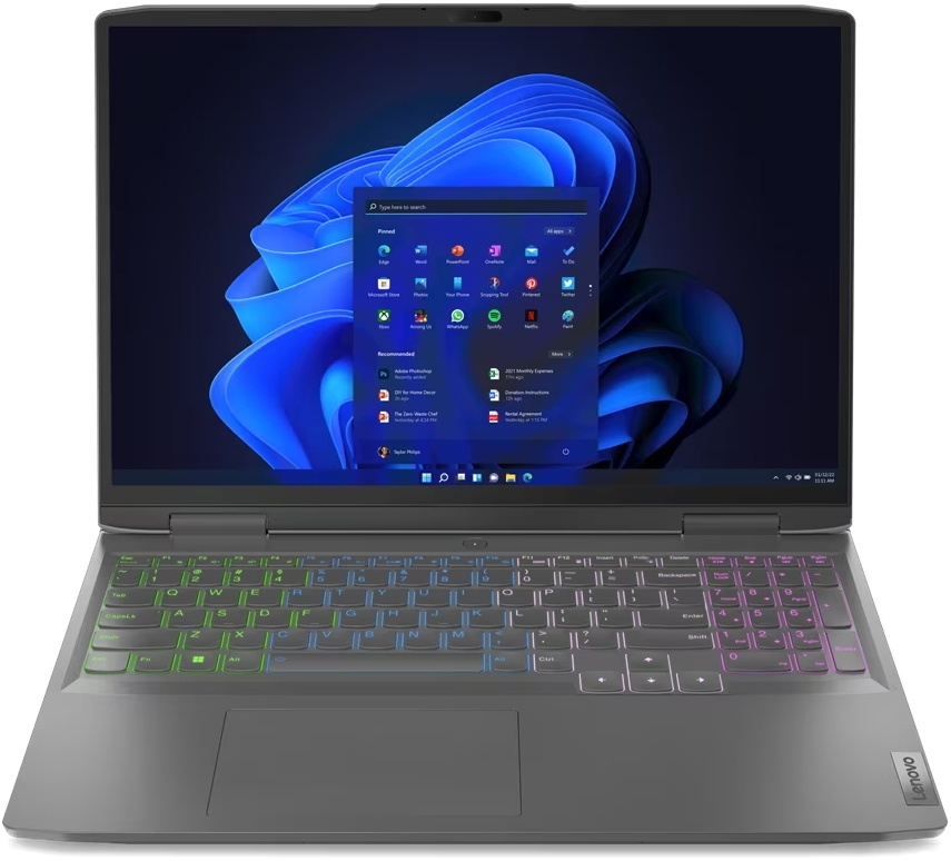 Laptop Lenovo LOQ 16IRH8 Storm Grey (i7-13620H 16Gb 1Tb RTX4050)