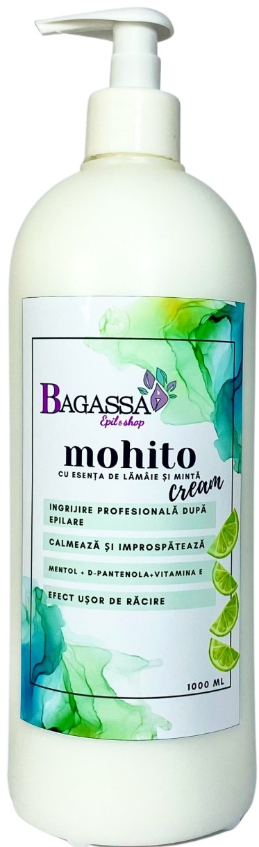 Cremă după epilare Bagassa Mohito Cream 1000ml