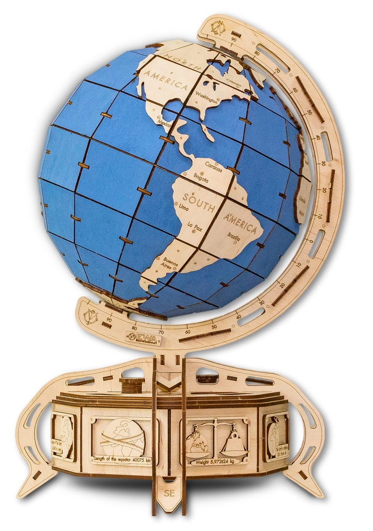 Puzzle 3D-constructor Ewa Toys The Globe Blue