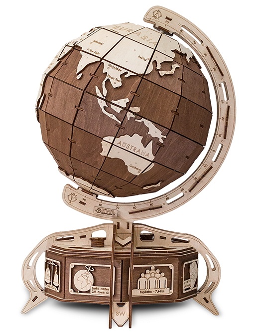 3D пазл-конструктор Ewa Toys The Globe Brown