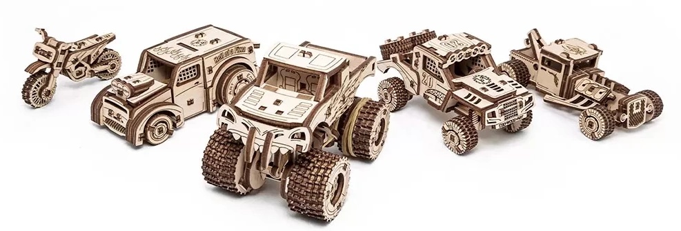 Puzzle 3D-constructor Ewa Toys Vehicles Set