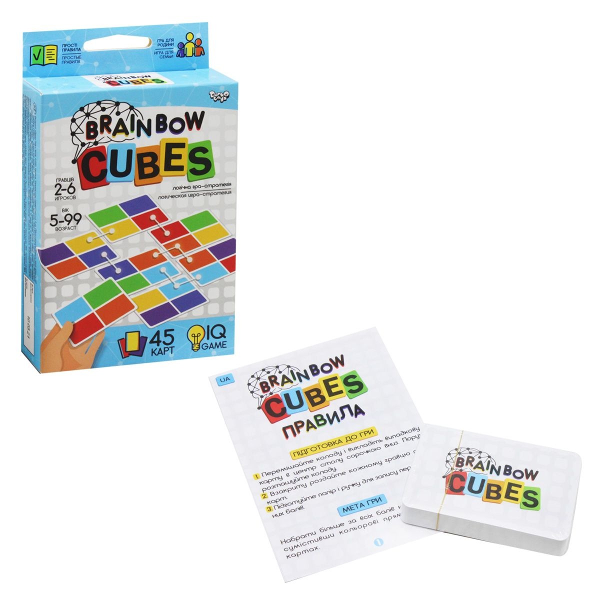 Joc educativ de masa Danko Toys Brainbow Cubes (G-BRC-01-01)