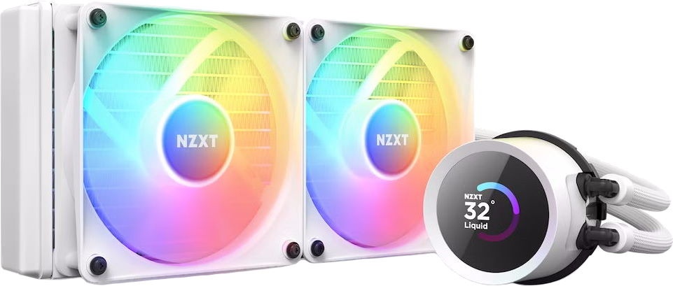Кулер для процессора NZXT Kraken 240 RGB White (RL-KR240-W1)
