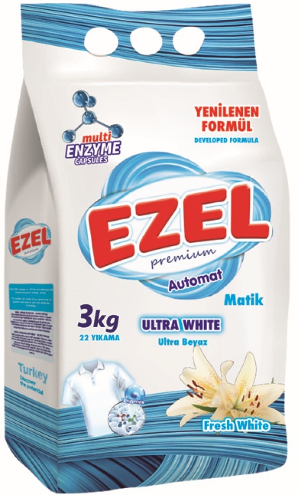 Стиральный порошок Ezel Automat Ultra White 3kg