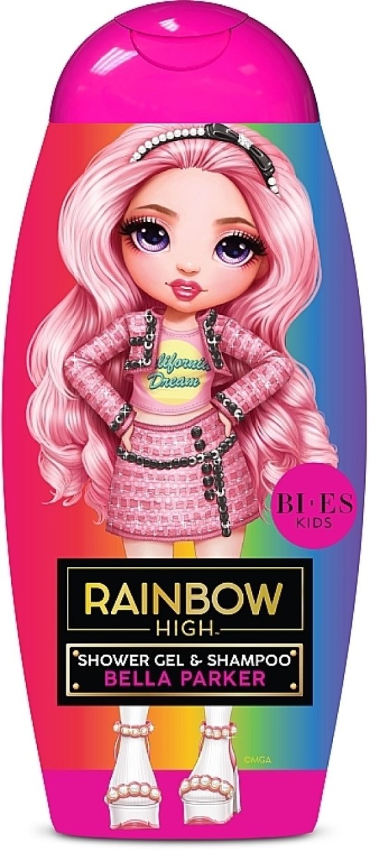 Детский гель для душа Bi-Es 2in1 Rainbow High Bella Parker 250ml