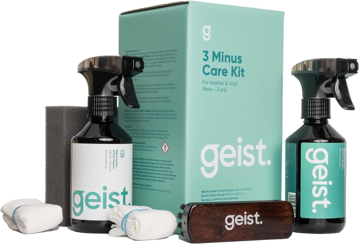 Set de îngrijire pentru piele și vinil Geist 3 Minus Care Kit for Leather & Vinyl