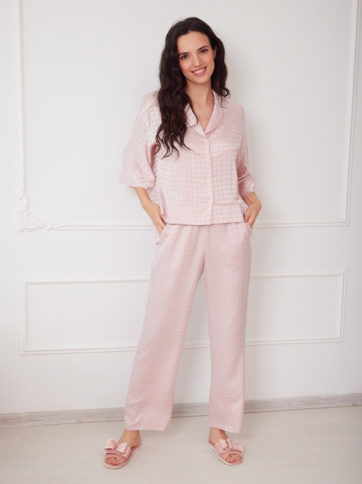 Pijama Ajoure M23580 Pink M