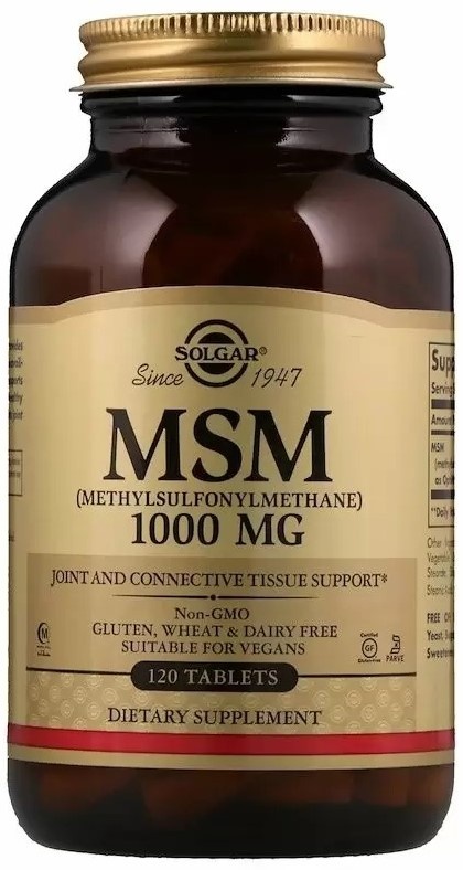 Витамины Solgar MSM 1000mg 120tab