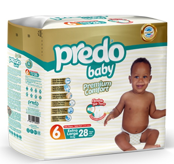 Подгузники Predo Baby Extra Large 15+kg 6/28pcs