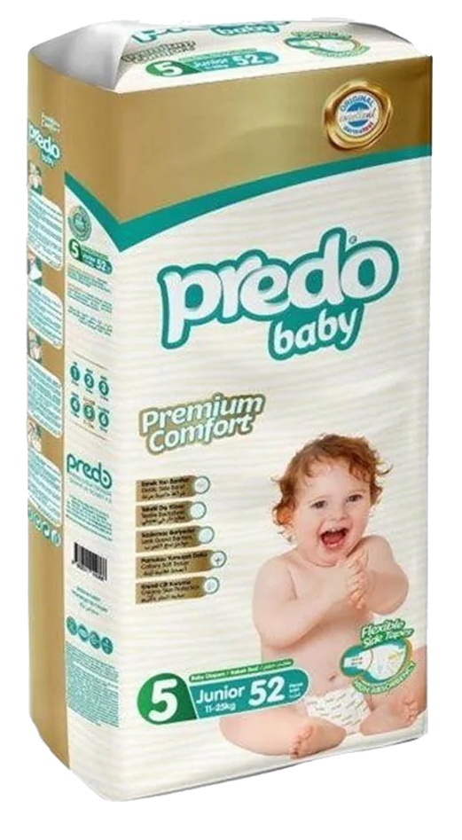 Подгузники Predo Baby Junior 11-25kg 5/52pcs