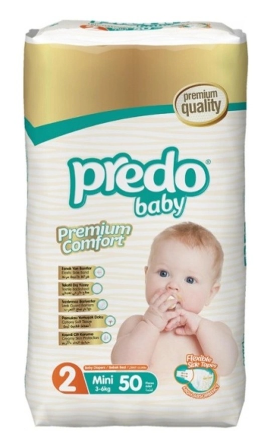 Подгузники Predo Baby Mini 3-6kg 2/50pcs