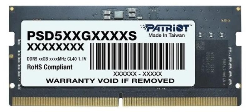 Оперативная память Patriot Signature Line 16Gb DDR5-5600MHz SODIMM (PSD516G560081S)