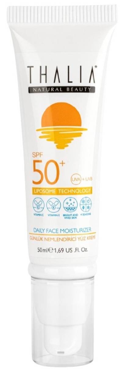 Солнцезащитный крем Thalia Daily Face Moisturizer Cream SPF50+ 50ml