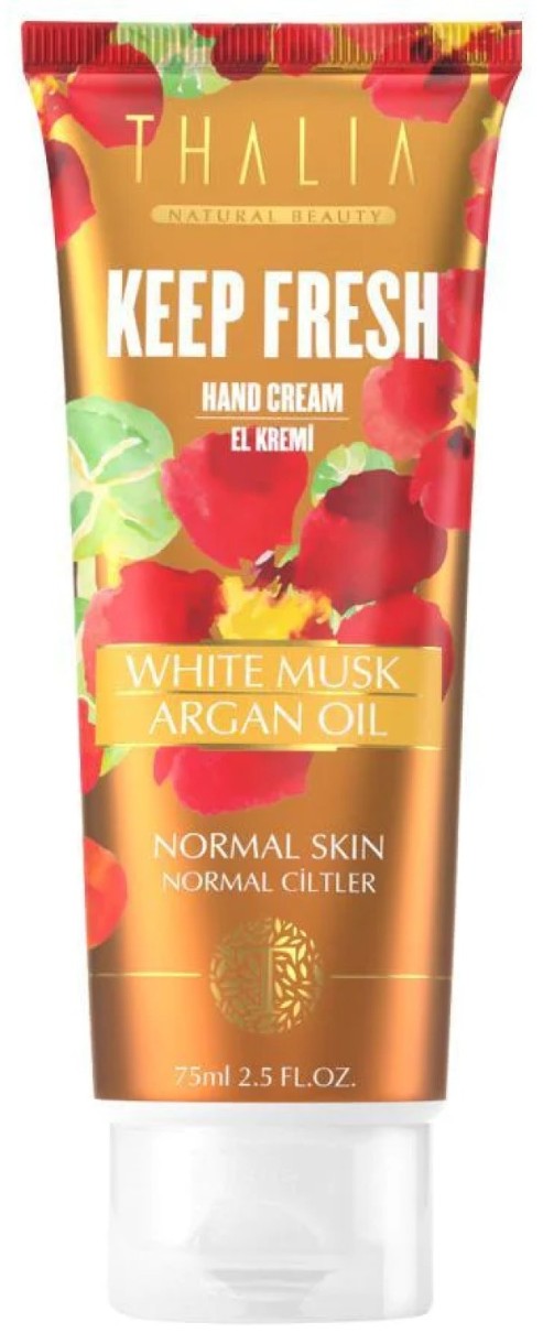 Cremă pentru mâini Thalia Keep Fresh White Musk & Argan Oil Cream 75ml