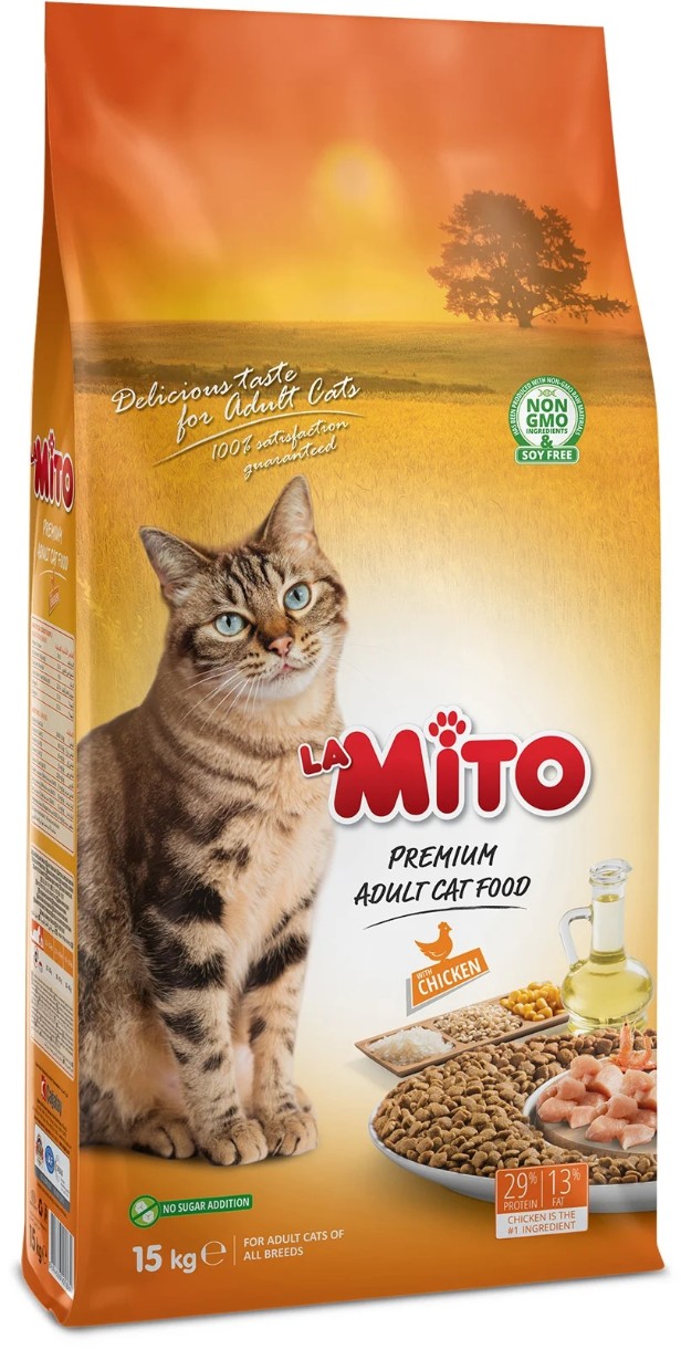 Сухой корм для кошек Mito Adult Cat Food Chicken 15kg