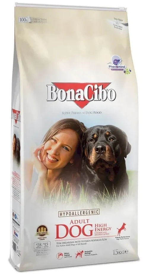 Сухой корм для собак BonaCibo Adult Dog High Energy 15kg