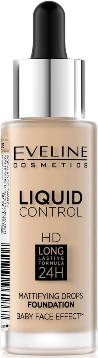 Тональный крем для лица Eveline Liquid Control 32ml 015 Light Vanila