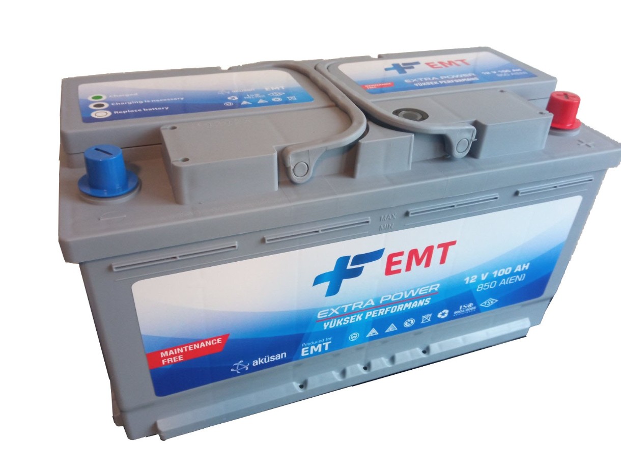 Автомобильный аккумулятор EMT Extra Power 12V 100Ah