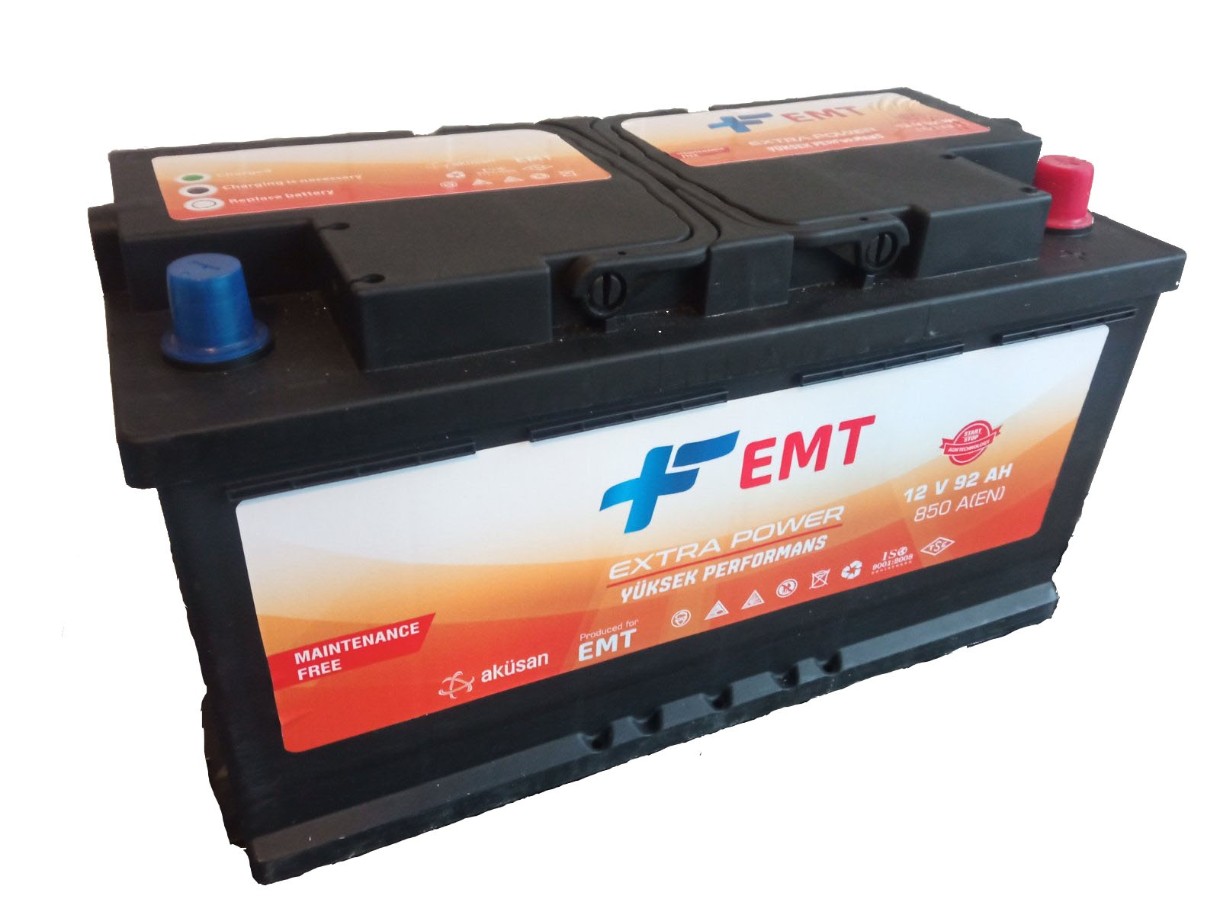 Acumulatoar auto EMT Extra Power AGM 12V 92Ah
