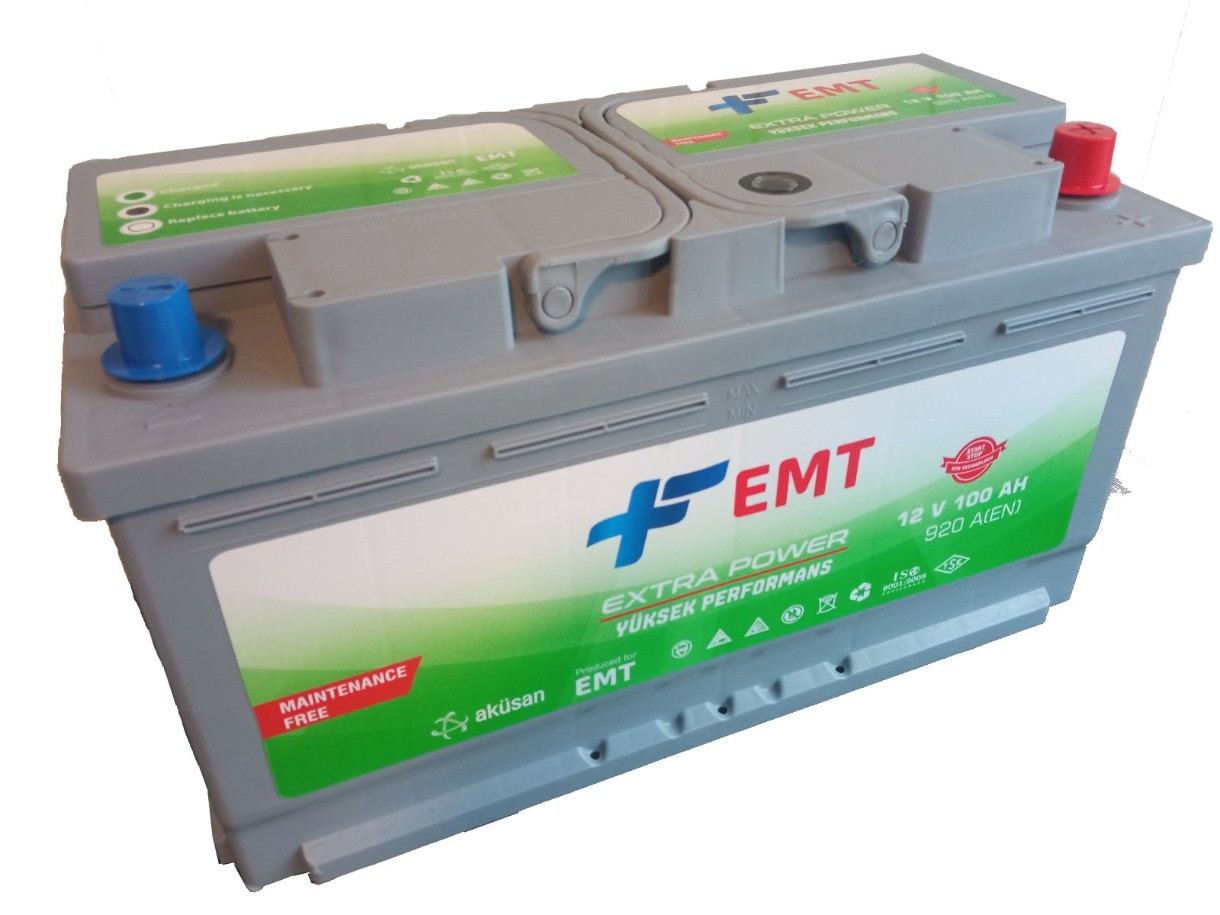 Автомобильный аккумулятор EMT Extra Power EFB 12V 100Ah