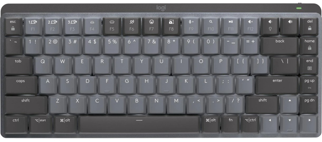 Tastatură Logitech MX Mechanical Mini Tactile Quiet US Graphite