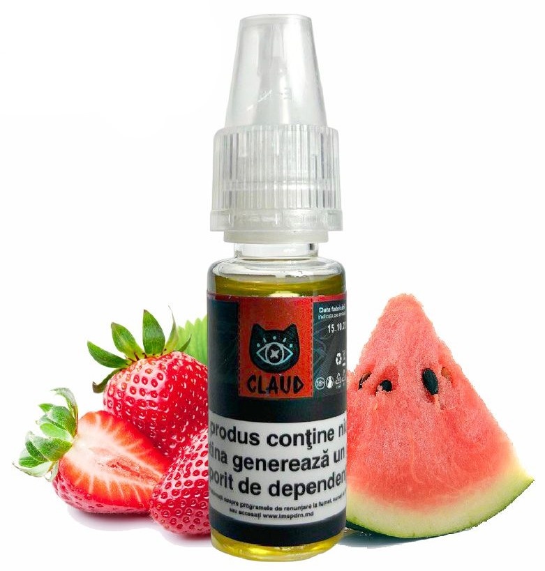 Lichid pentru tigări electronice Claud E-Liquid Strawberry Watermelon 10ml (CLD0010)
