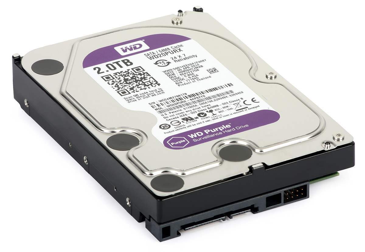 Жесткий диск Western Digital Purple 2Tb (WD20PURX), купить по выгодной ...