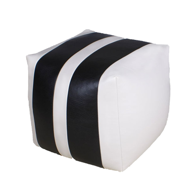 Бинбэг Relaxtime Poof Cub White&Black